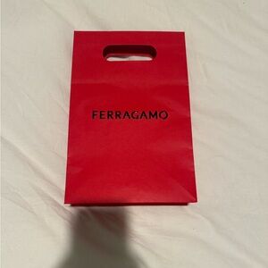 Salvatore Ferragamo Red Gift Bag